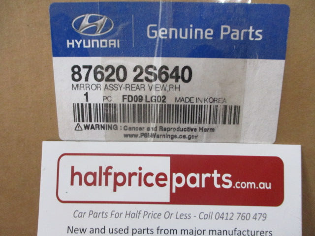 Hyundai IX35 Genuine Right Hand Electric Heated Mirror Assembly (Unpainted) New Part