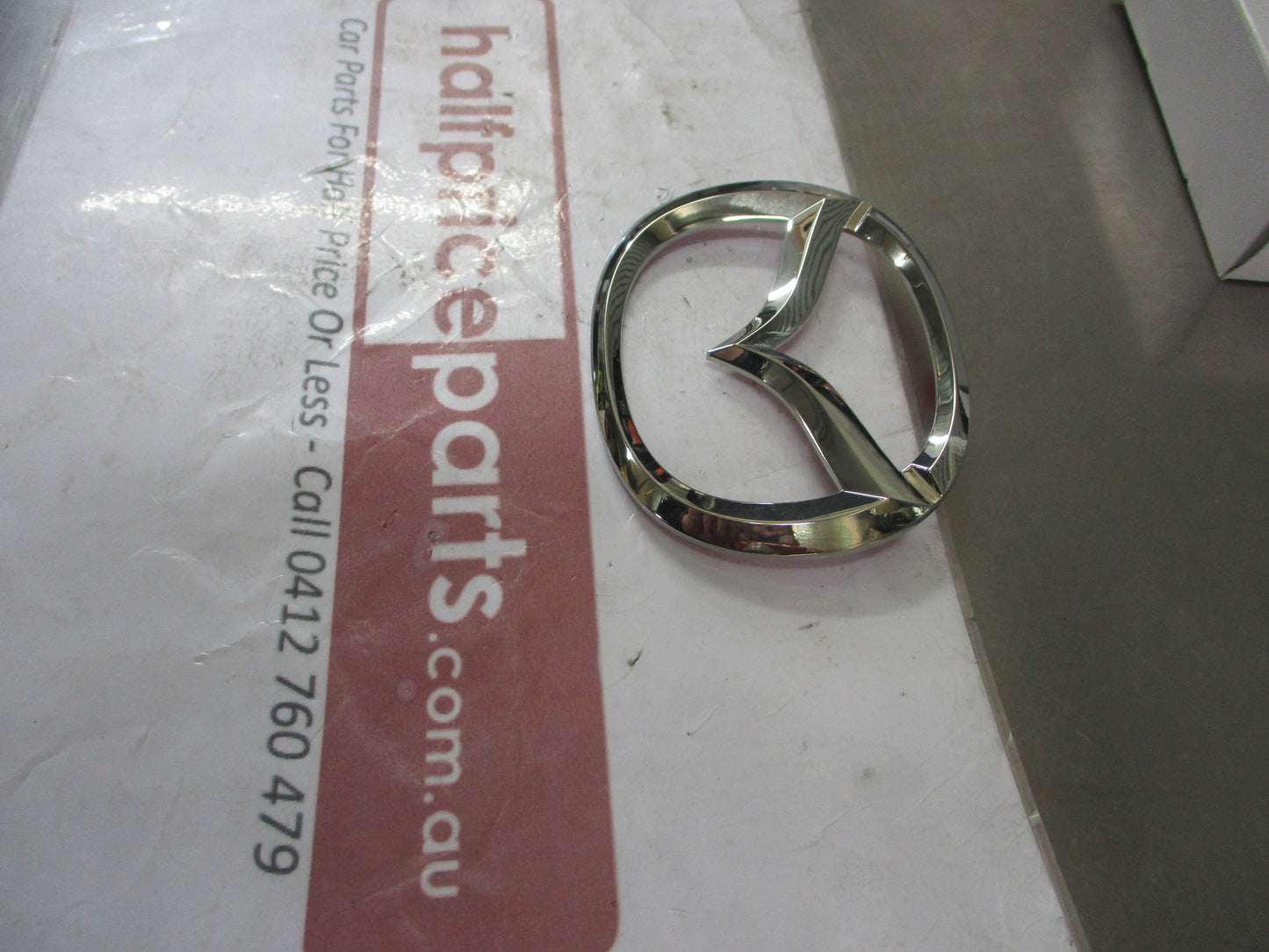 Mazda Protage Genuine Front Grille Emblem Chrome New Part