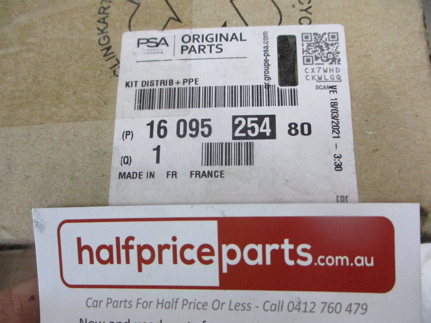 Peugeot 307/407/508/607 Genuine Tining Belt And Water Pump Kit New Part