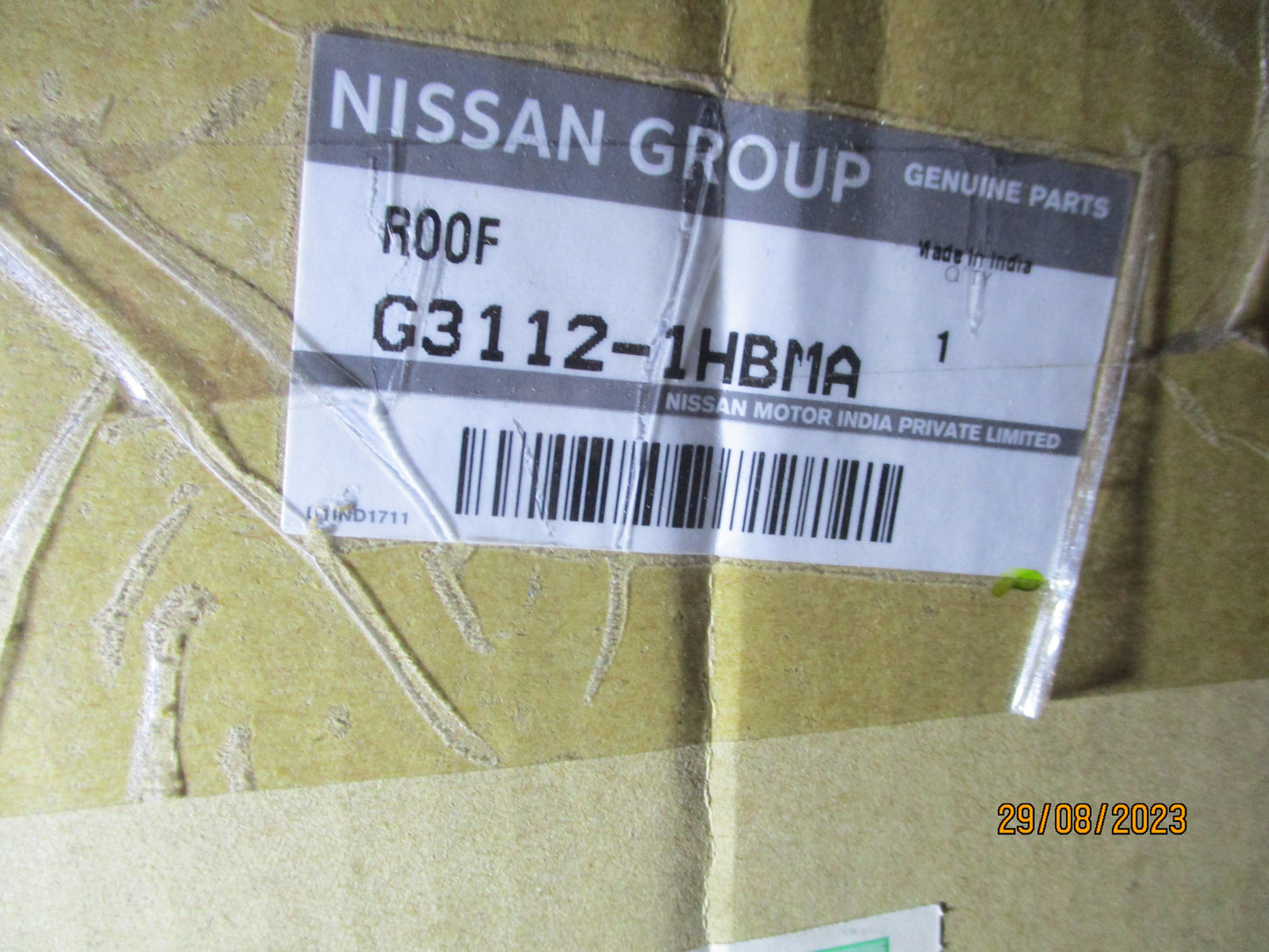 Nissan Micra Genuine Roof Panel Skin New Part