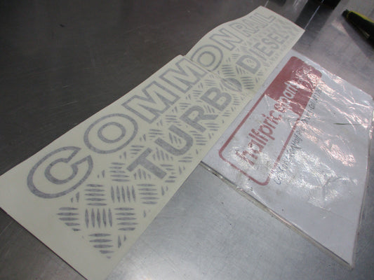 Nissan Patrol GU Y61 Genuine Common Rail Decal 1 ONLY New Part
