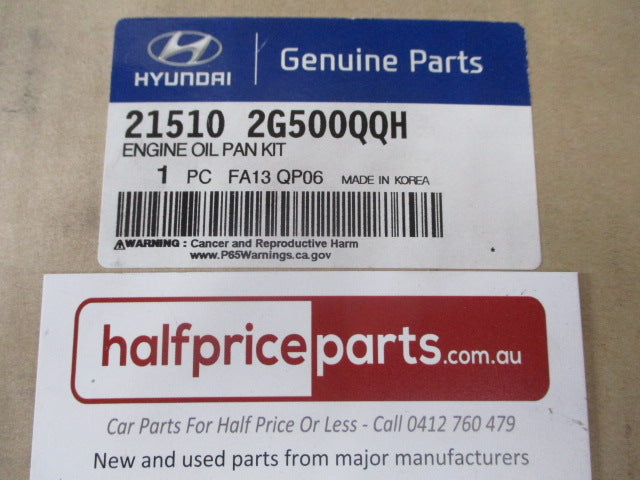 Kia Sportage/Sorento/Optima/Forte/Rondo/Hyundai Genuine Engine Sump New Part