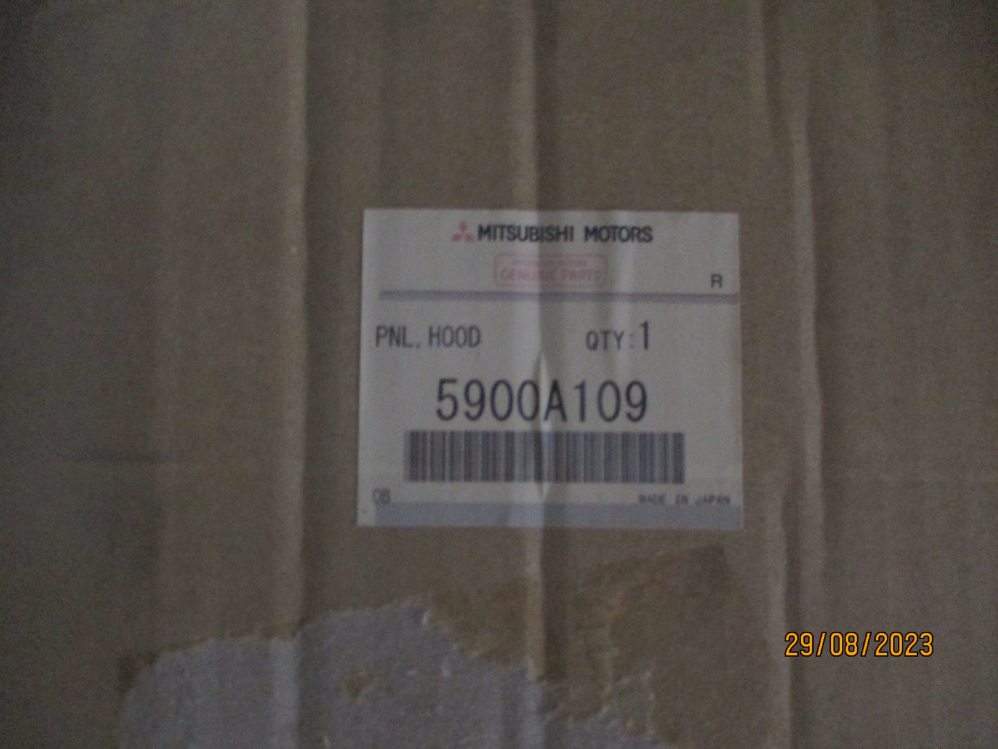 Mitsubishi Grandis Genuine Front Bonnet (Black Primer) New Part