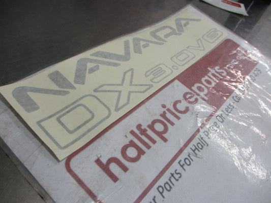 Nissan Navara D21 Genuine Tail Gate Decal (NAVARA DX 3.0V6) New Part