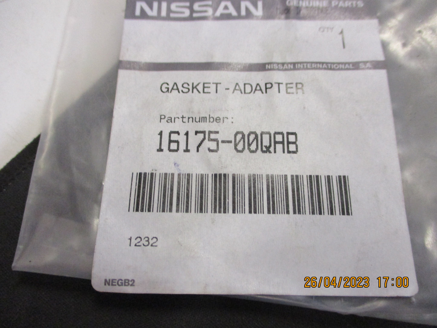 Nissan Navara D40m-R51 Pathfinder Genuine Throttle Body Adaptor To Manifold Gasket New Part