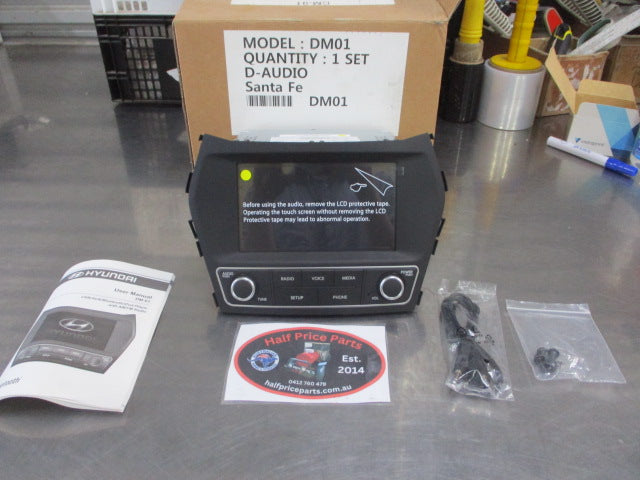 Hyundai Santa Fe DM Genuine Stereo Head Unit Assembly New Part