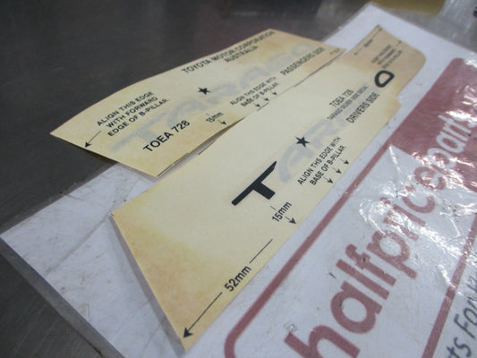 Toyota Tarage Genuine (Pair) Side Decals New Part