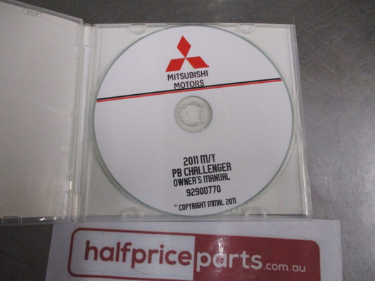 Mitsubishi PB Challenger Genuine Owner's Manual Disc New Part