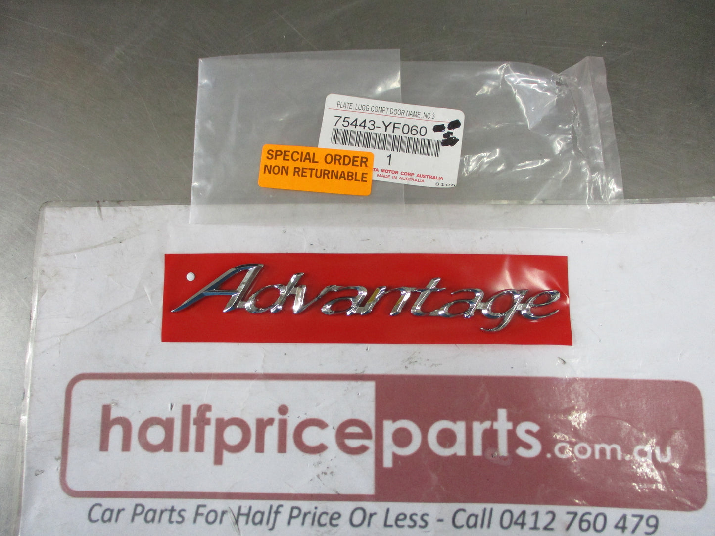 Toyota Avalon Genuine Rear Boot Chrome Emblem (Advantage) New Part