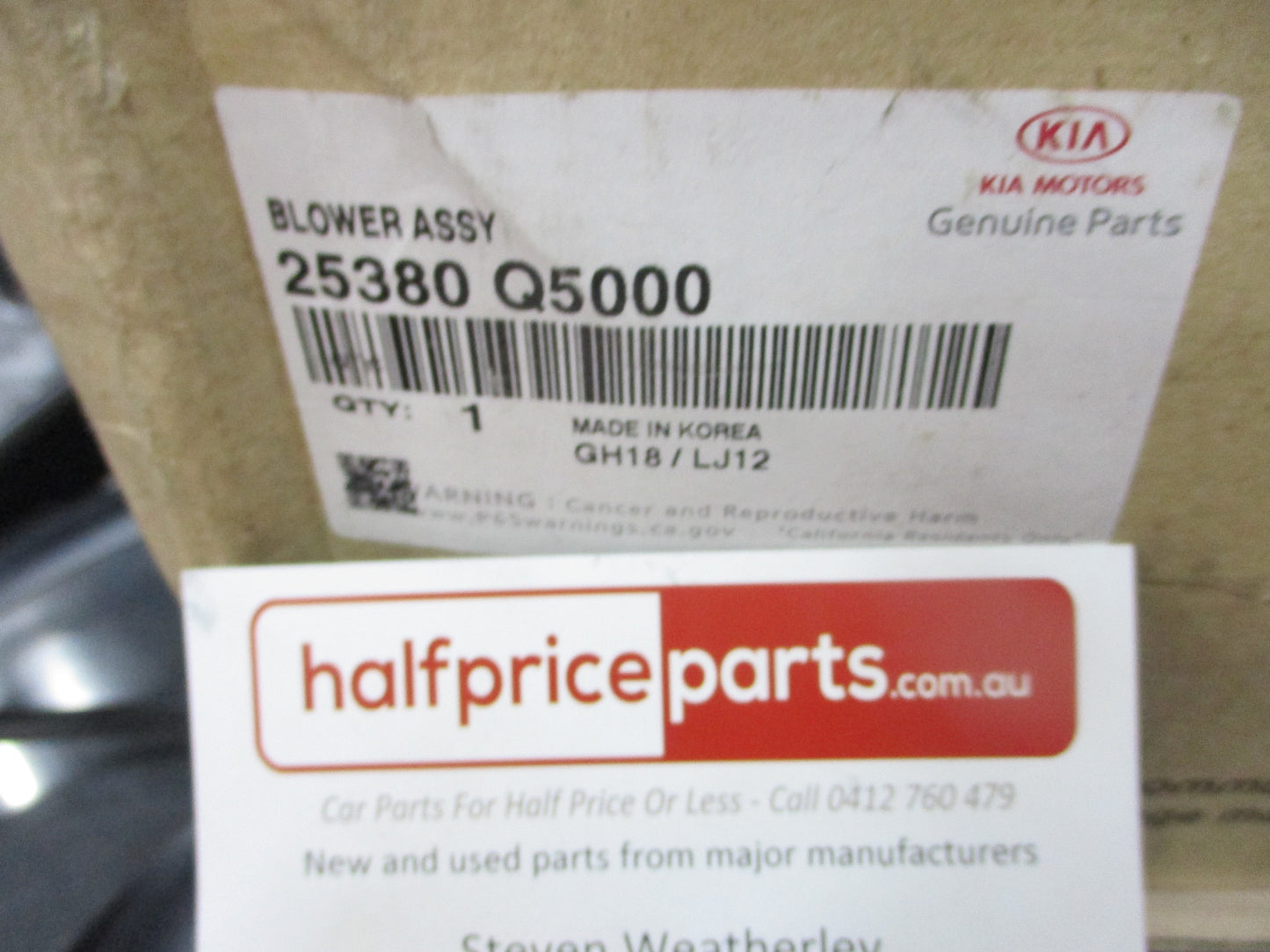 Kia Seltos Genuine Radiator Electric Fan And Housing New Part