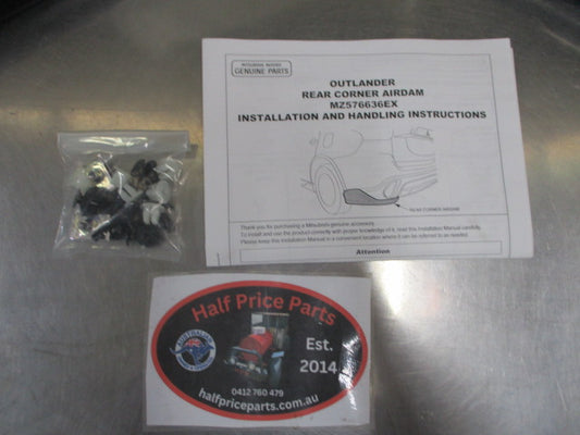 Mitsubishi Outlander ZK Genuine Rear Air Dam Both Left And Right (Dark Gray) New Part