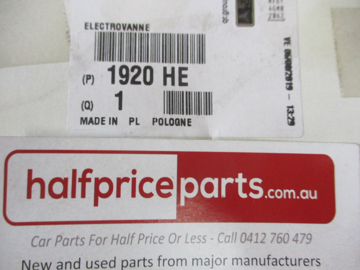 Citroen C5/C6/Peugeot 407/607 Genuine Camshaft Solenoid Valve New Part