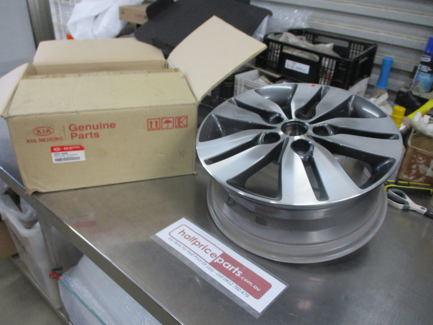 Kia Forte Genuine Alloy Wheel 16x6 Alloy Polished Chrome New Part