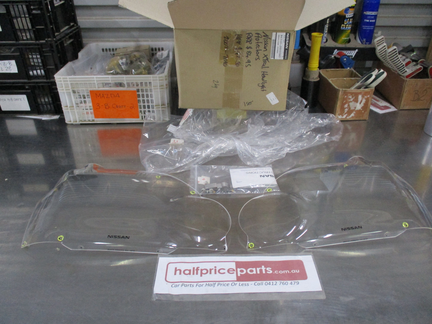 Nissan X-Trail T31 Genuine Left Hand and Right Hand (Replacement Only) Head Light Protectors New Part