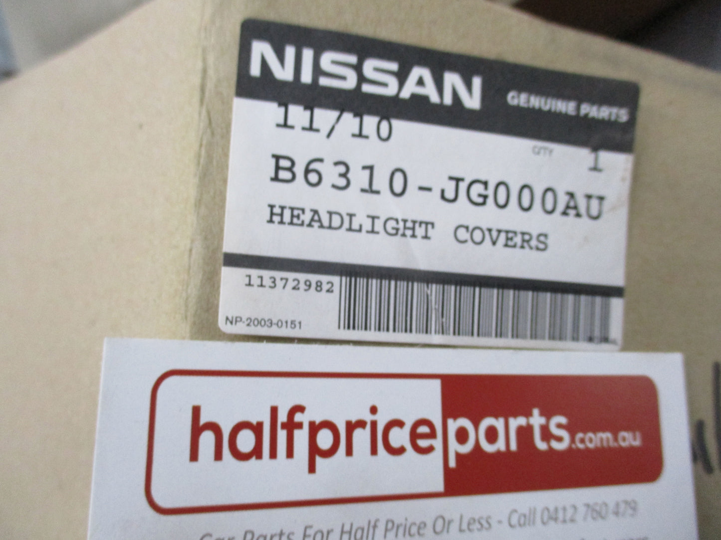 Nissan X-Trail T31 Genuine Left Hand and Right Hand (Replacement Only) Head Light Protectors New Part