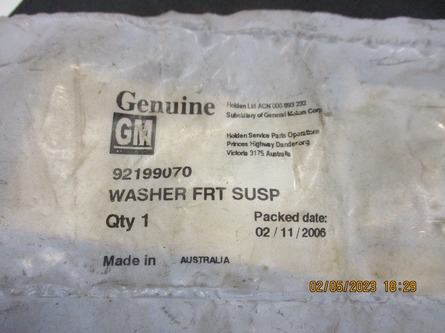 Holden Caprice/SS/G8 Genuine Lower Control Arm Washer New Part