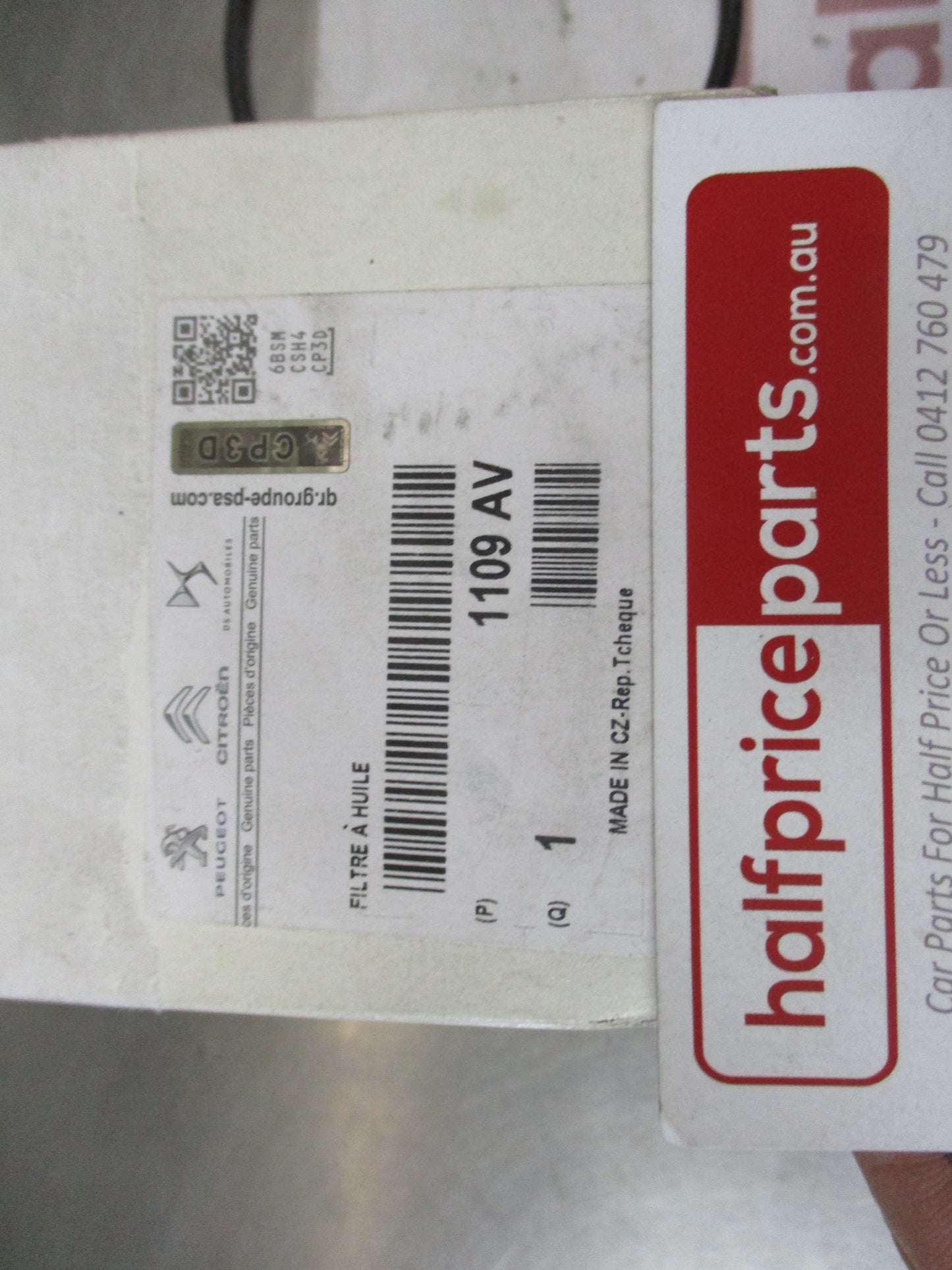 Jaguar/Landrover/Peugeot/Citroen Genuine Engine Oil Filter Element New Part