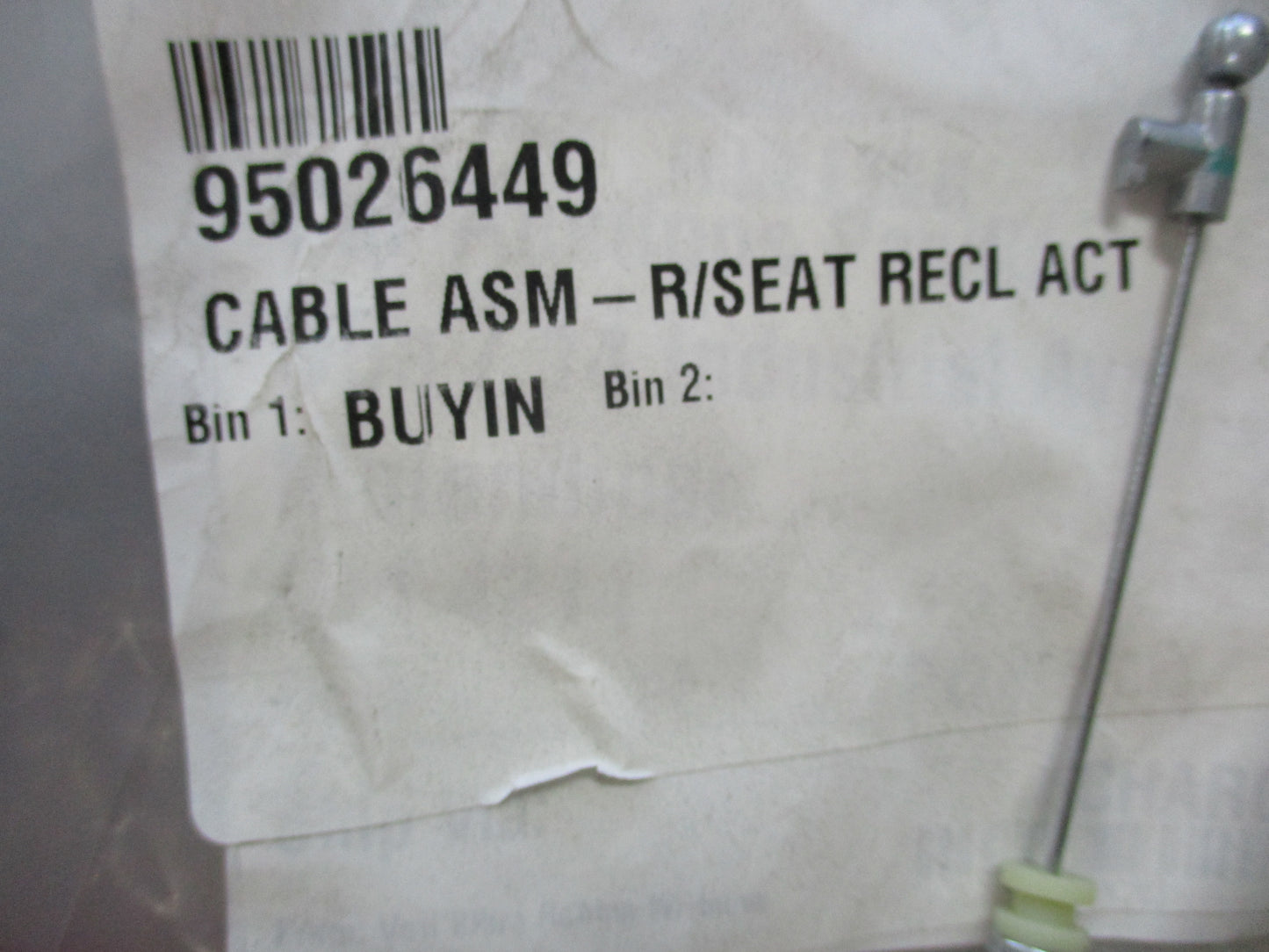 Holden Captiva Genuine Rear Seat Recline Cable Assy New
