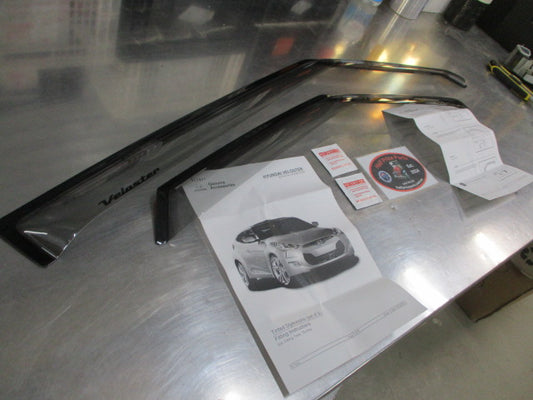 Hyundai Veloster Slimline Weather Shields Visor Set 2 New Part.
