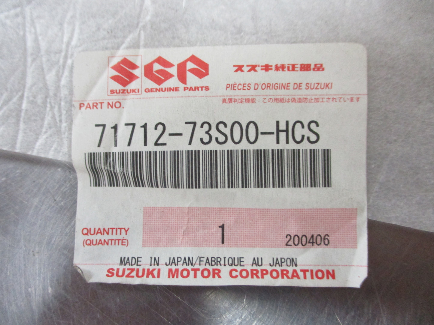 Suzuki Ignis Genuine Tow Eye Hook Cover Factory Dark Grey New Part