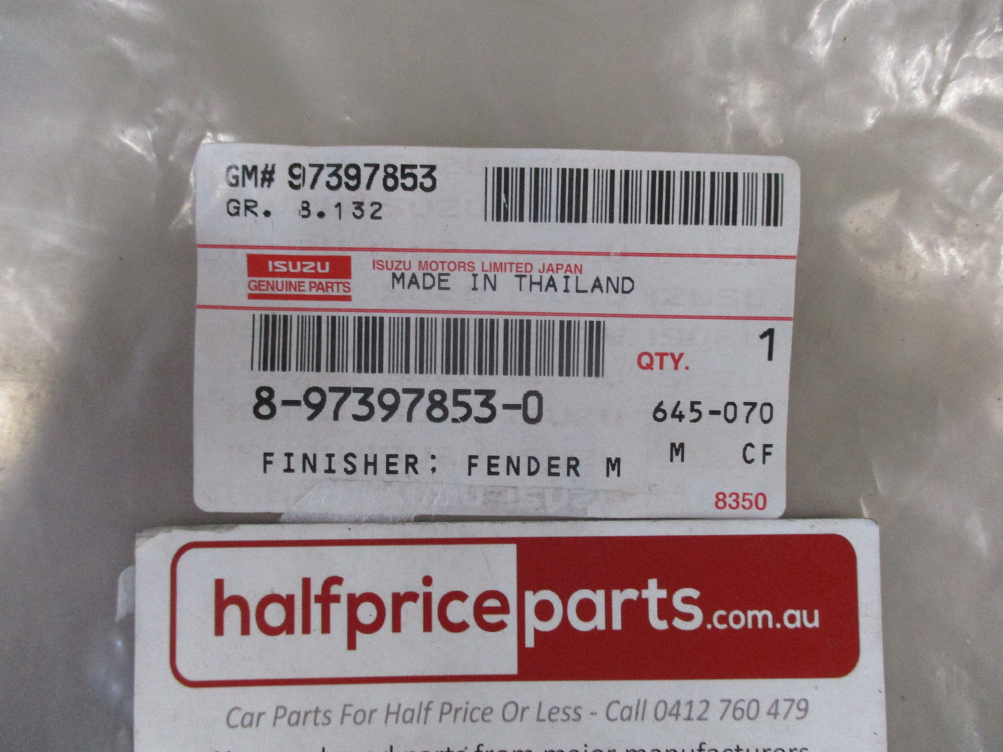 Isuzu D-max/RC Colorado/Rodeo Genuine Front Flare Seal New Part