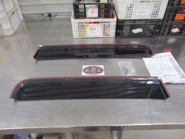 Mitsubishi Triton MQ Dual Cab Genuine Rears Weather Shields Set (Replacement Rears Doors ONLY) New Part