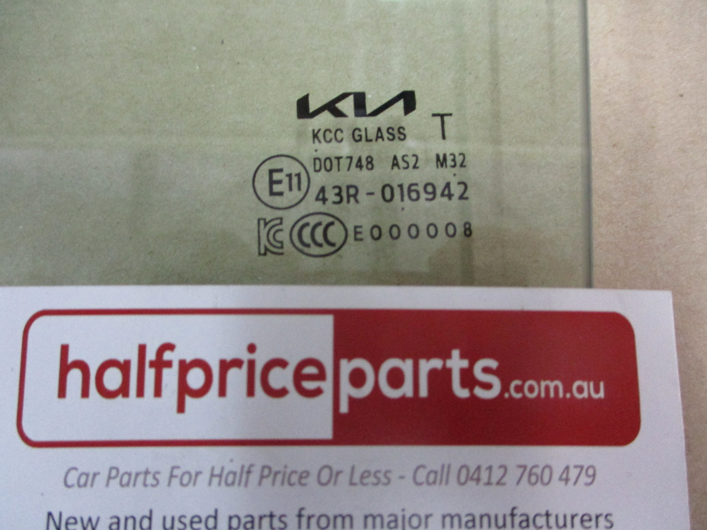 Kia GT-Line/Seltos Genuine Passenger Rear Door Window Glass New Part