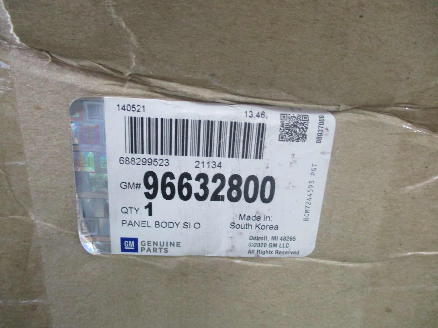 Holden Epica Genuine Drivers Side Rear Quarter Panel New