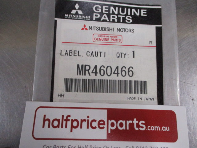 Mitsubishi Mirage/Lancer/Eclipse Cross/Outlander/ Galant Genuine Caution Label New Part