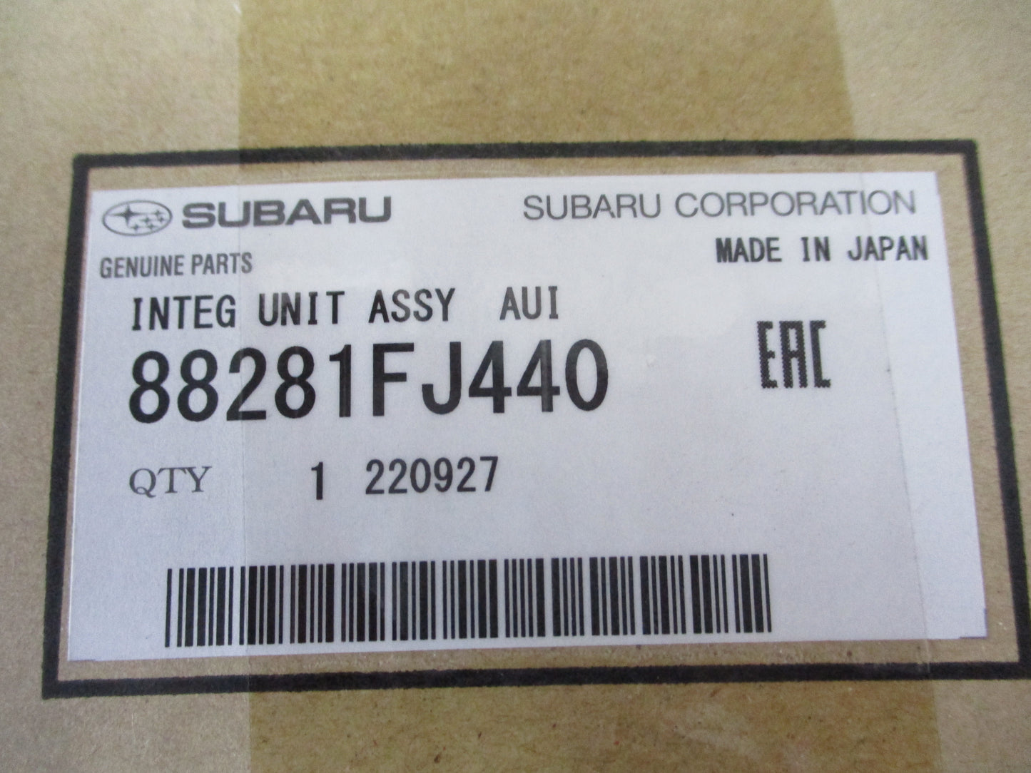 Subaru Impreza Genuine Integ Unit Assembly AUI New Part