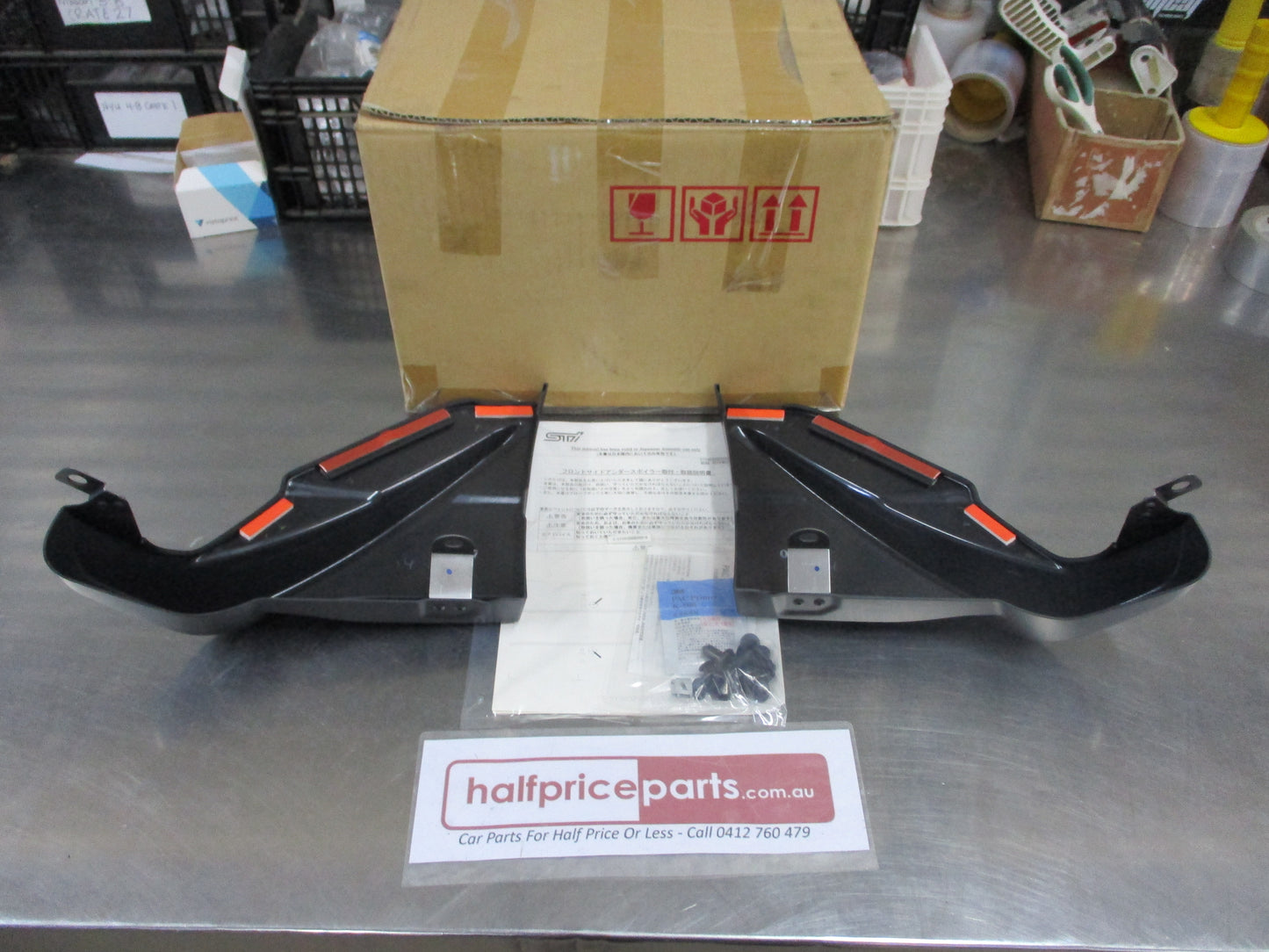 Subaru STI Genuine Front Side Flap Set New Part