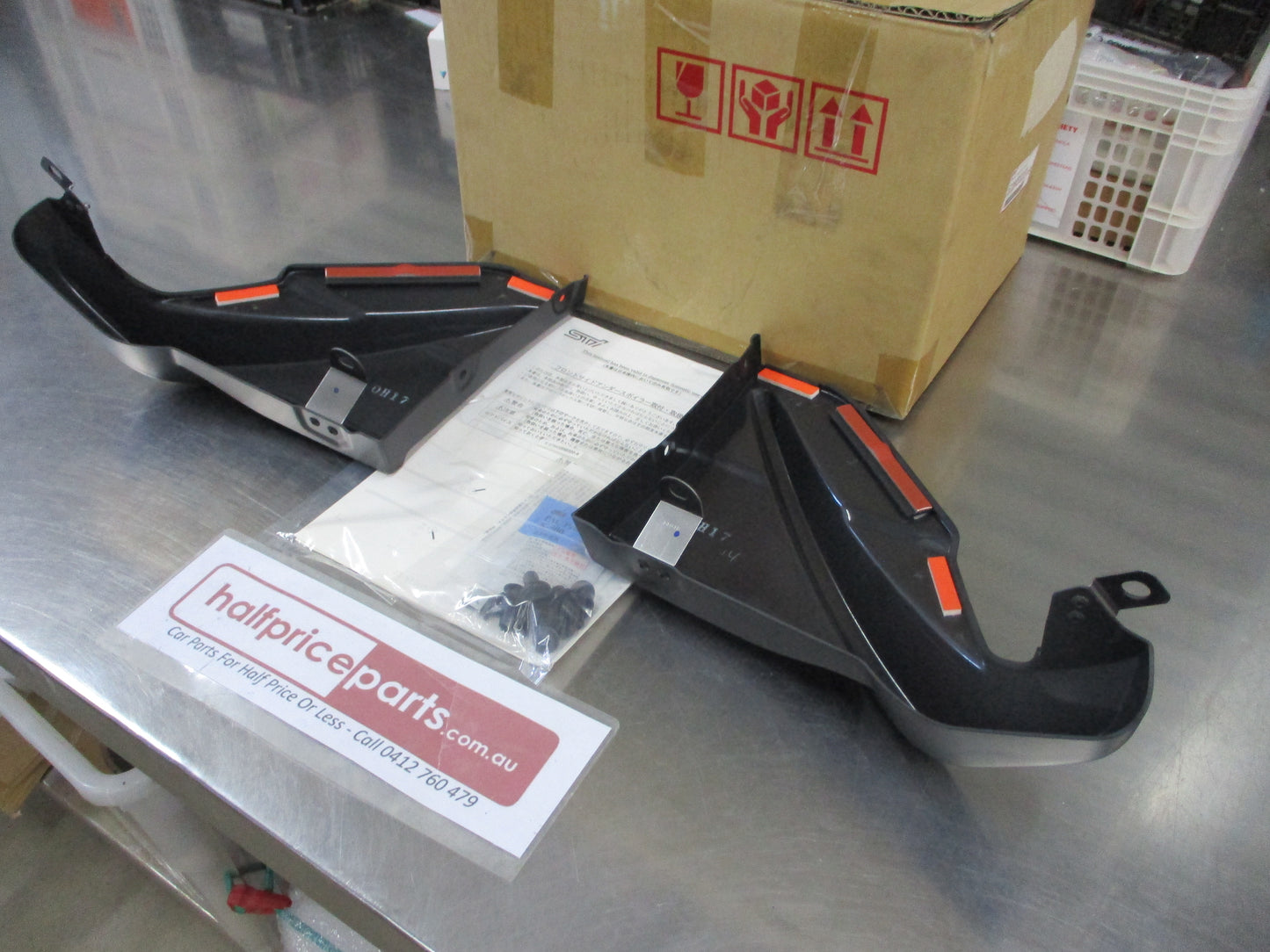 Subaru STI Genuine Front Side Flap Set New Part