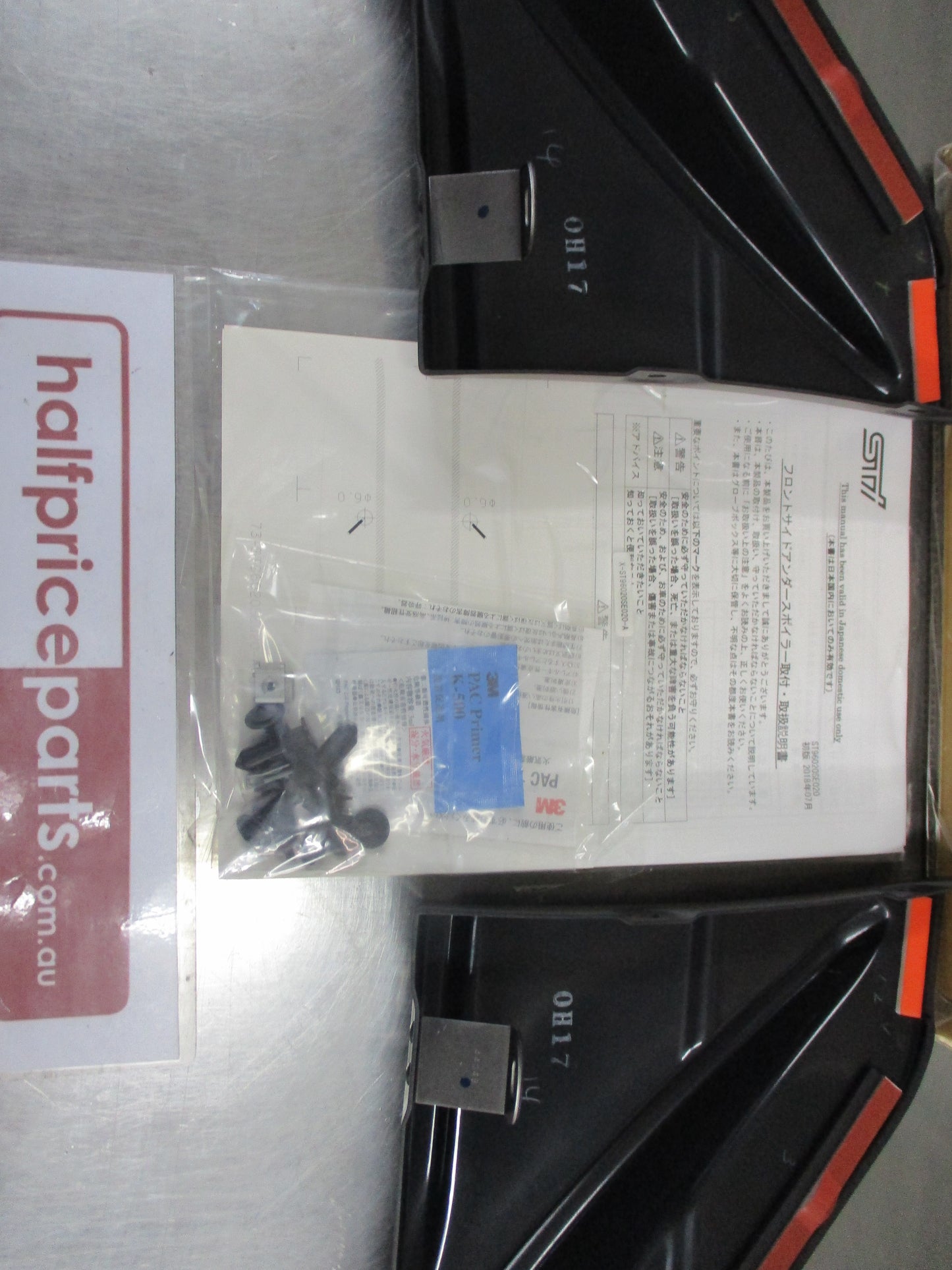 Subaru STI Genuine Front Side Flap Set New Part