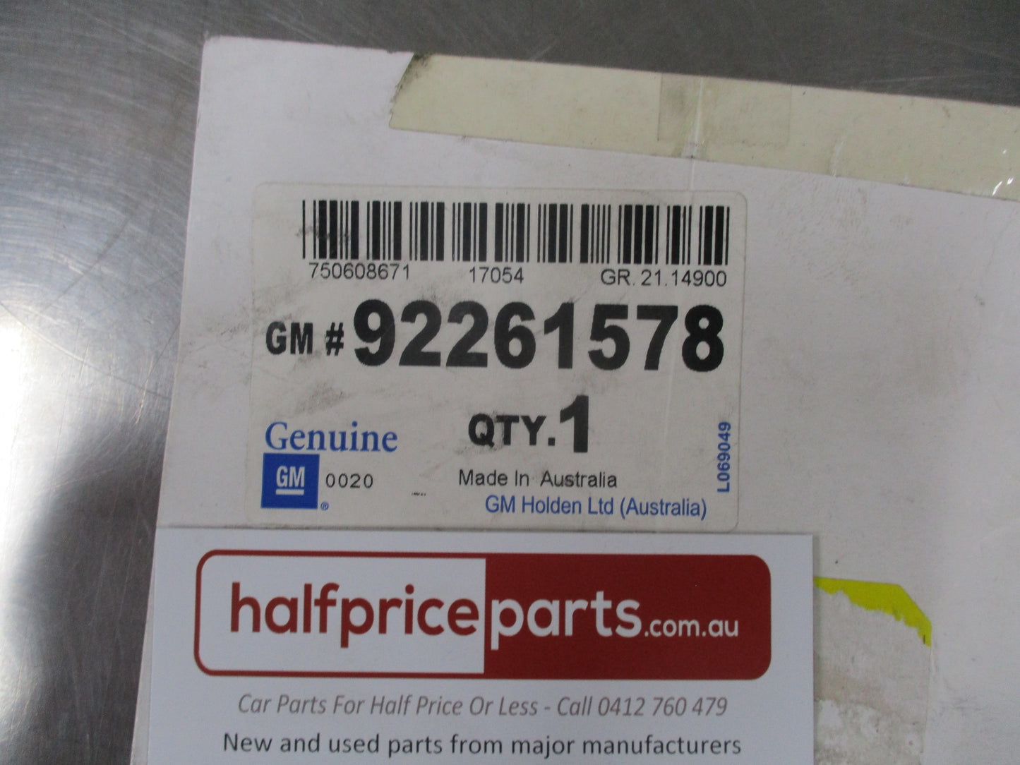 Holden JH Cruze Genuine Front Left Hand Bumper Fascia Lower Decal (Pt.1) New Part
