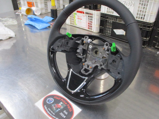 Mitsubishi Outlander Sport Genuine Leather Steering Wheel Red Stitching New Part