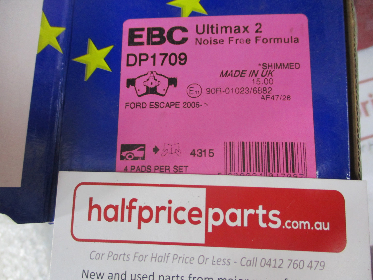 EBC Front Disc Brake Pad Set Suits Ford Escape/Mazda Tribute New Part