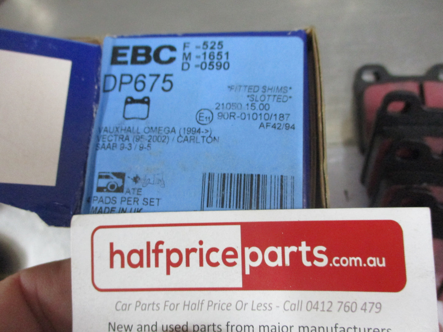 EBC Rear Disc Brake Pad Set Suits Holden Vectra/SAAB 9.3 New Part