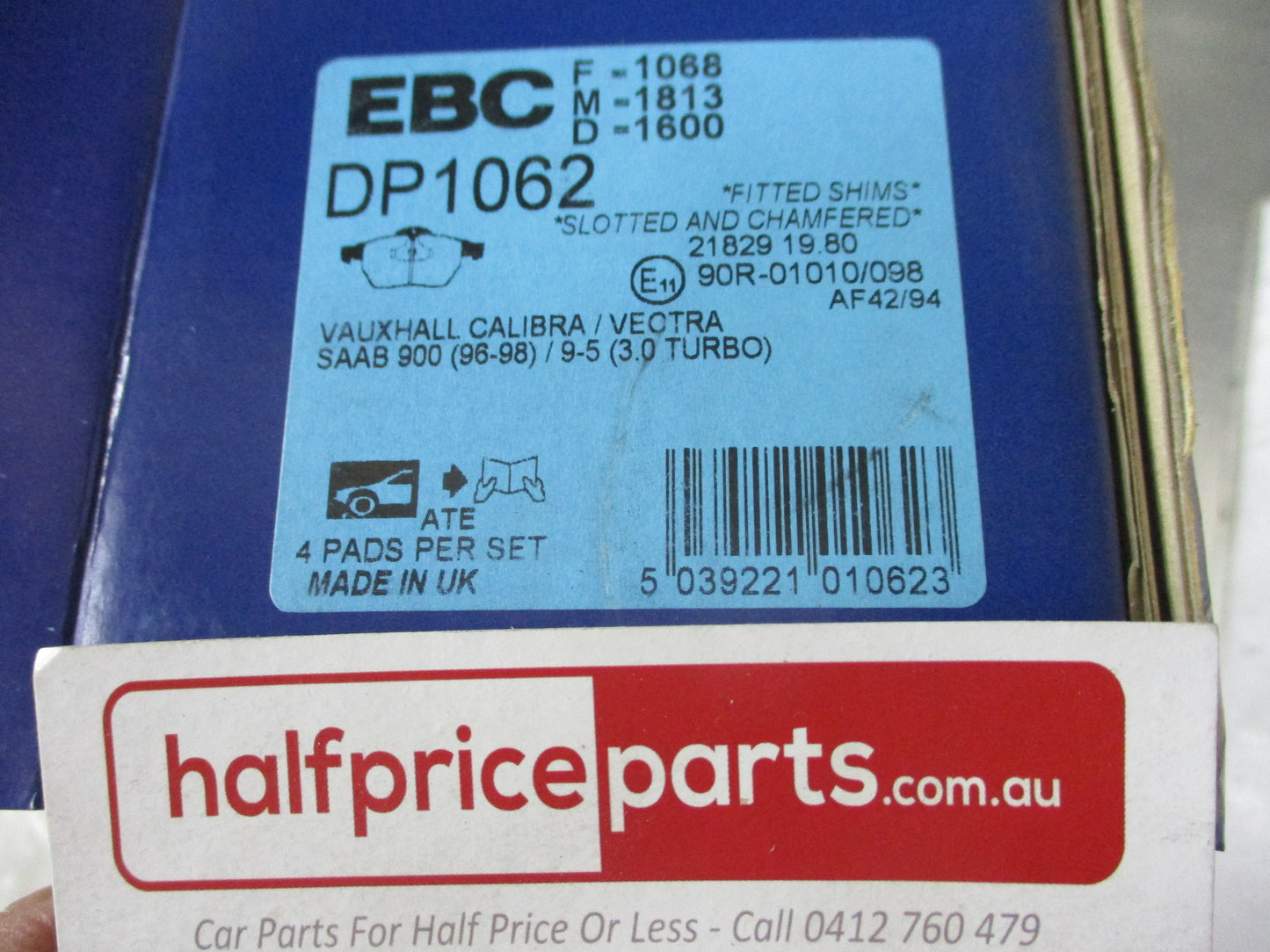EBC Front Disc Brake Pad Set Suits Holden Calibra/Vectra/SAAB 900 New Part