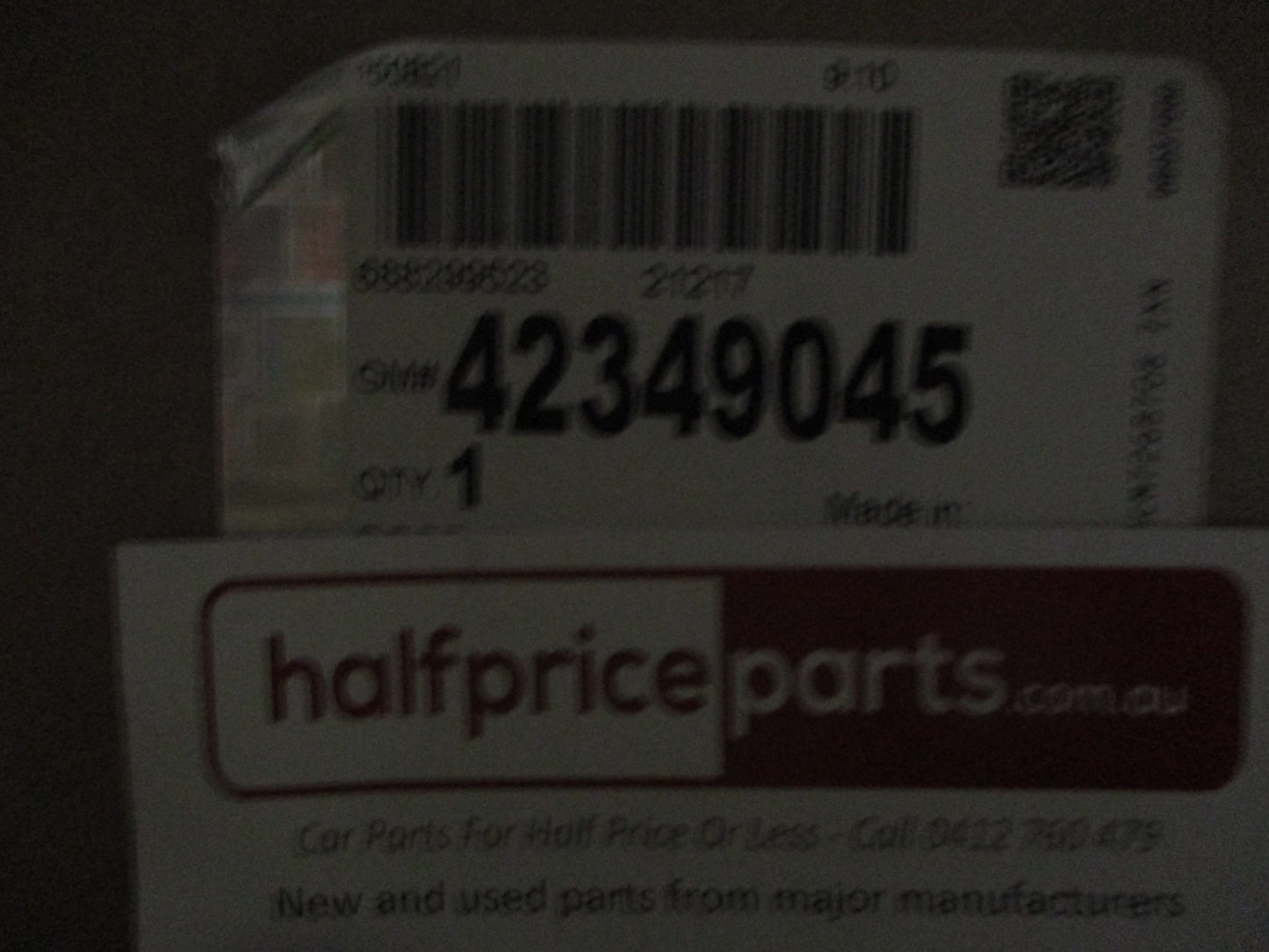 Holden Barina Spark Genuine Drivers Rear Door Assembly (Unpainted) New Part