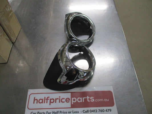 SSS Auto Front Chrome Fog Light Bezel Pair Suitable for Ford Falcon FG New Part