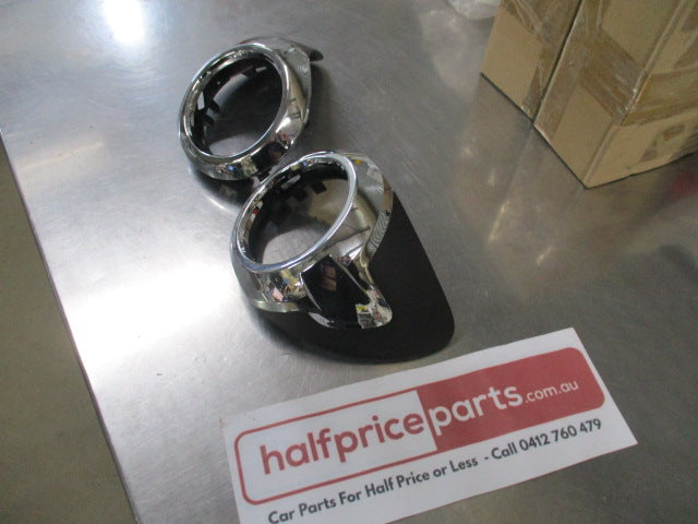 SSS Auto Front Chrome Fog Light Bezel Pair Suitable for Ford Falcon FG New Part