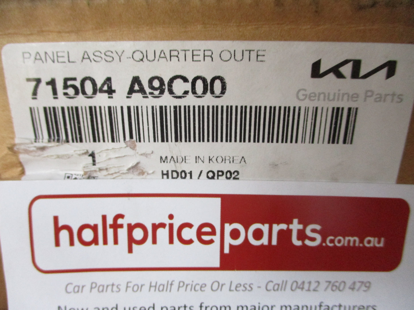 Kia Carnival Genuine Right Hand Rear Quarter Panel Assembly (Unpainted) New Part