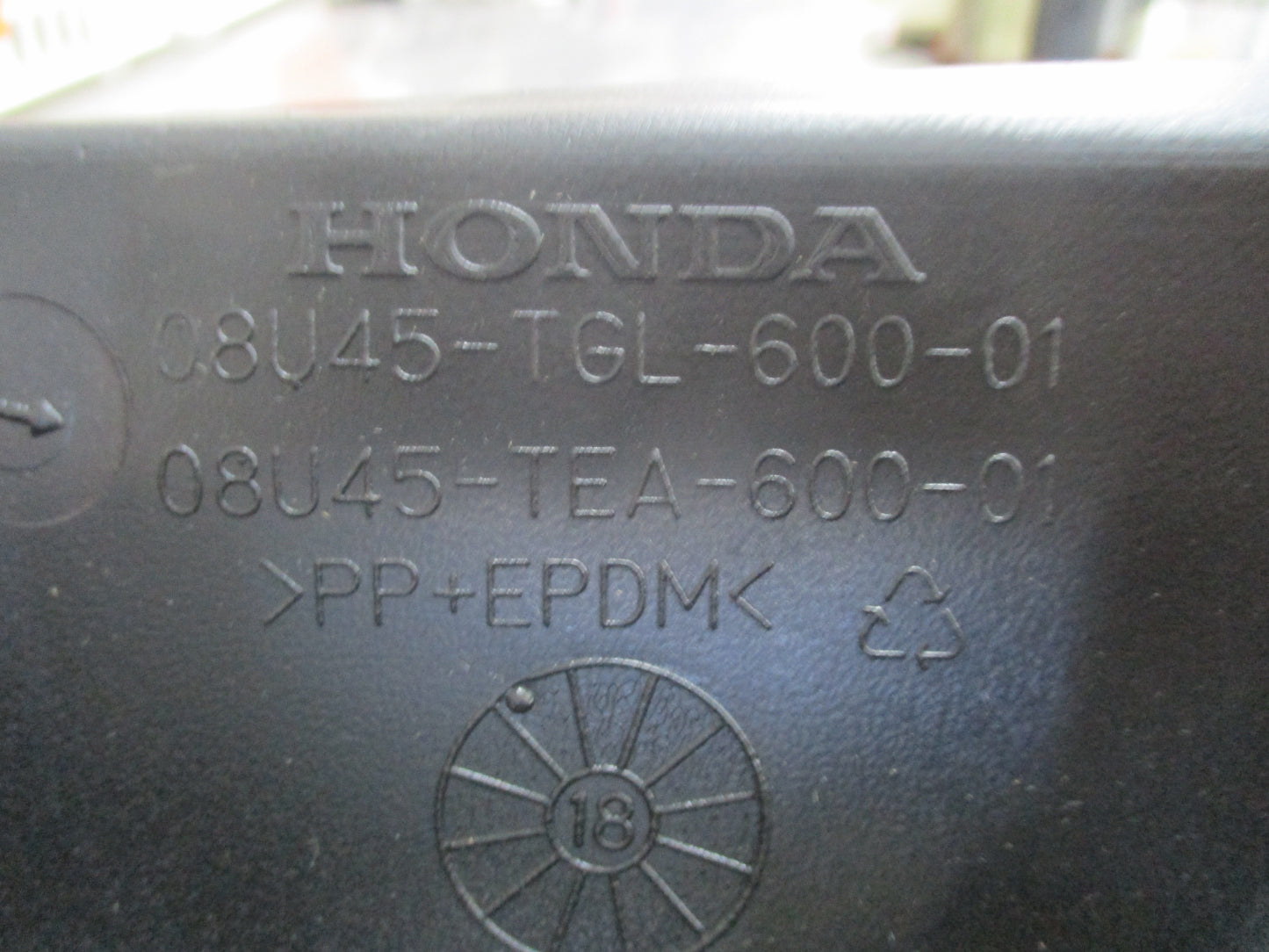 Honda Civic Type R Genuine Rear Cargo Mat Rubber New