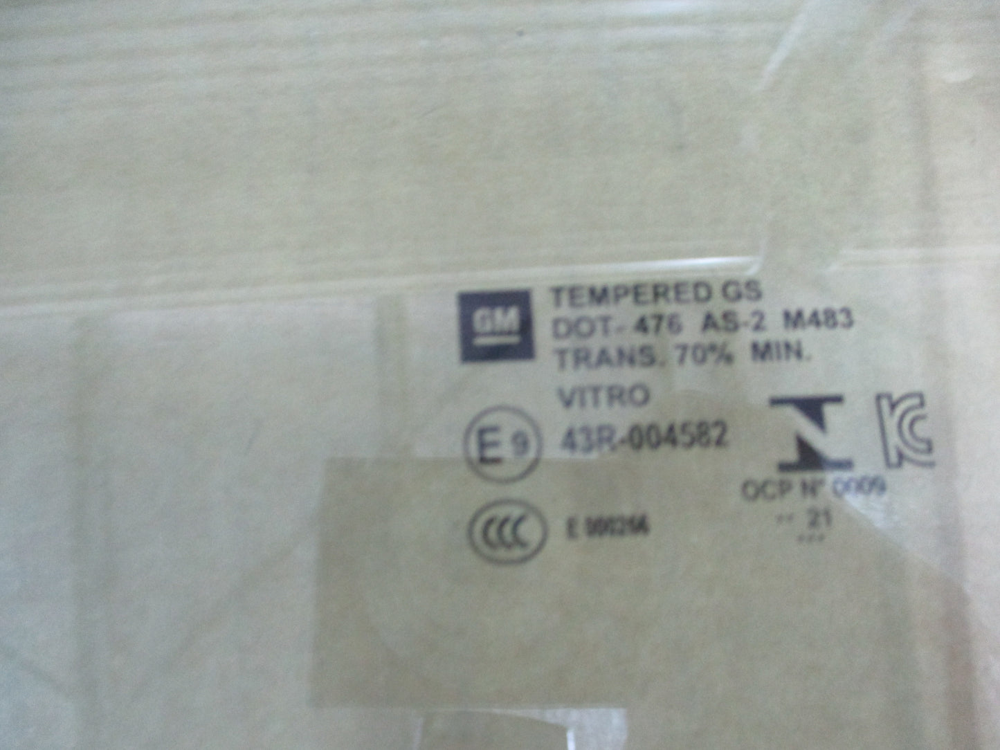 Holden Equinox Genuine Front Passenger Window Glass New Part