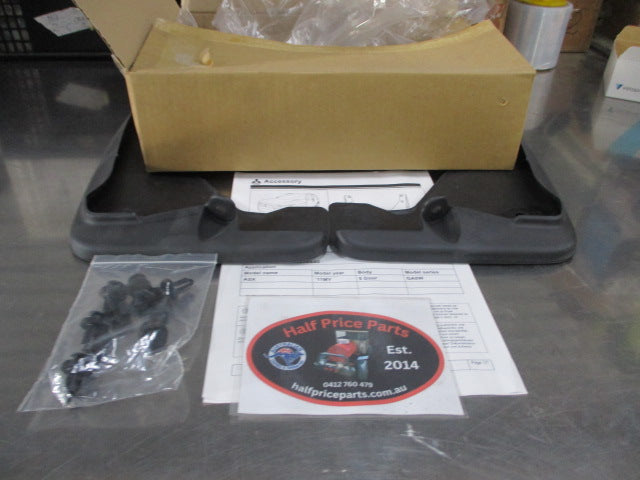 Mitsubishi ASX Genuine Front Mud Flap Set With Fitting Kit And Instructions New Part
