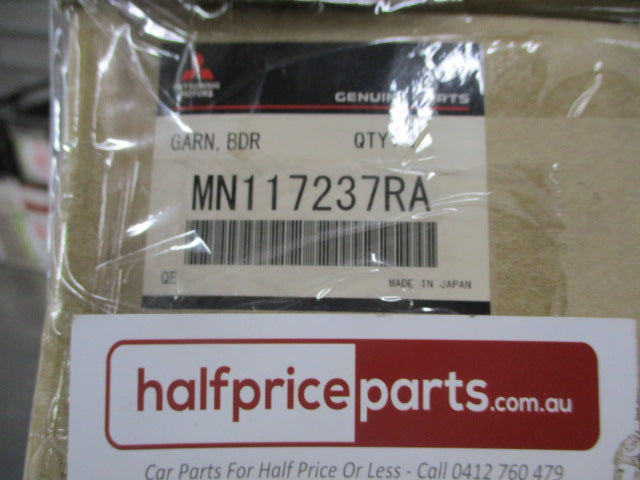 Mitsubishi Pajero Genuine Back Door License Plate Moulding (Factory Burgundy) New Part