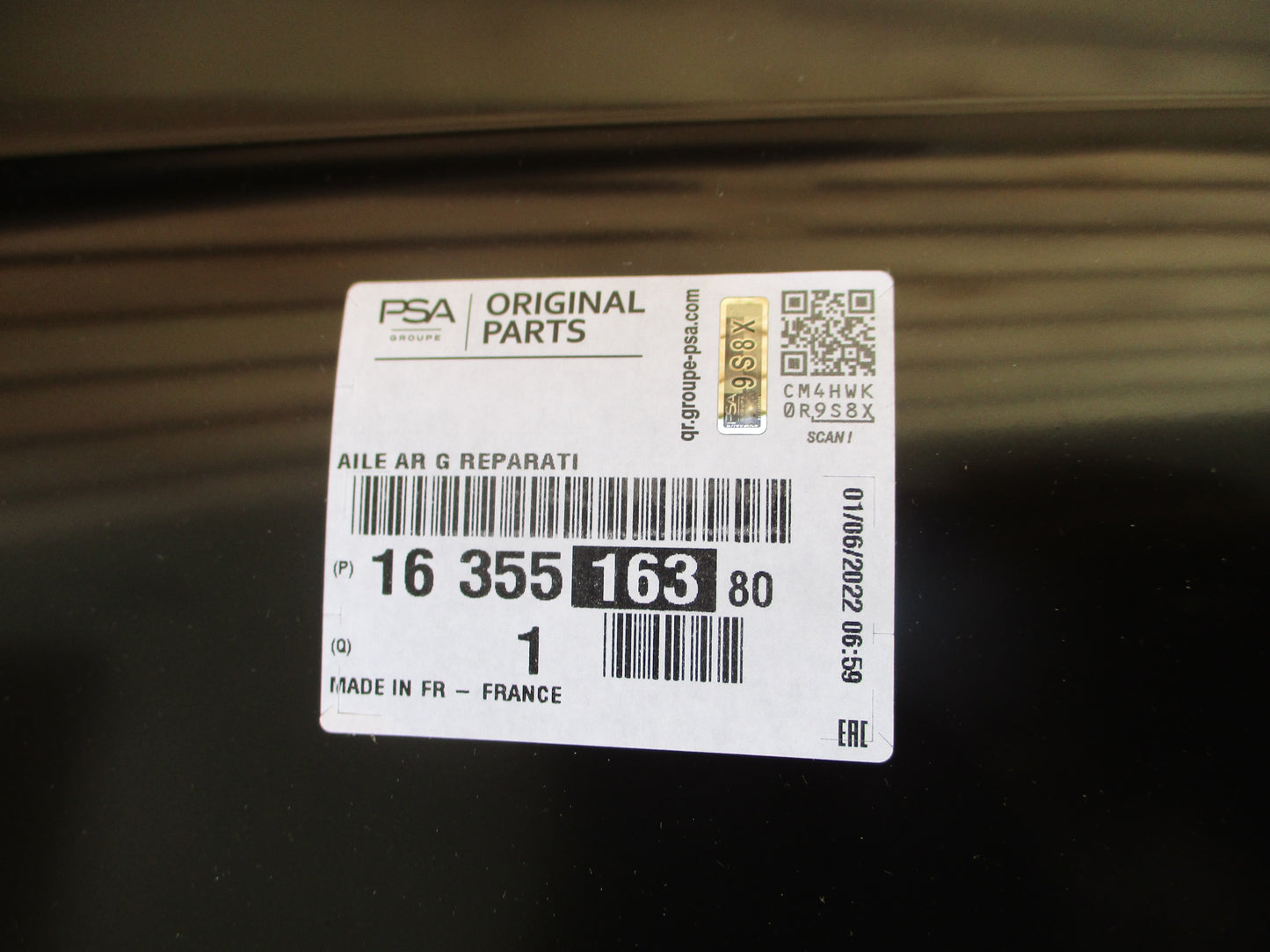 Peugeot 508 Series II Genuine Left Hand Rear Quator Panel (Unpainted) New Part