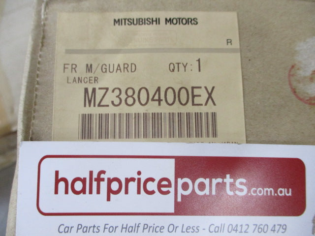 Mitsubishi Lancer Sedan Genuine Front Mud Flaps With Instructions/Fitting Kit New Part
