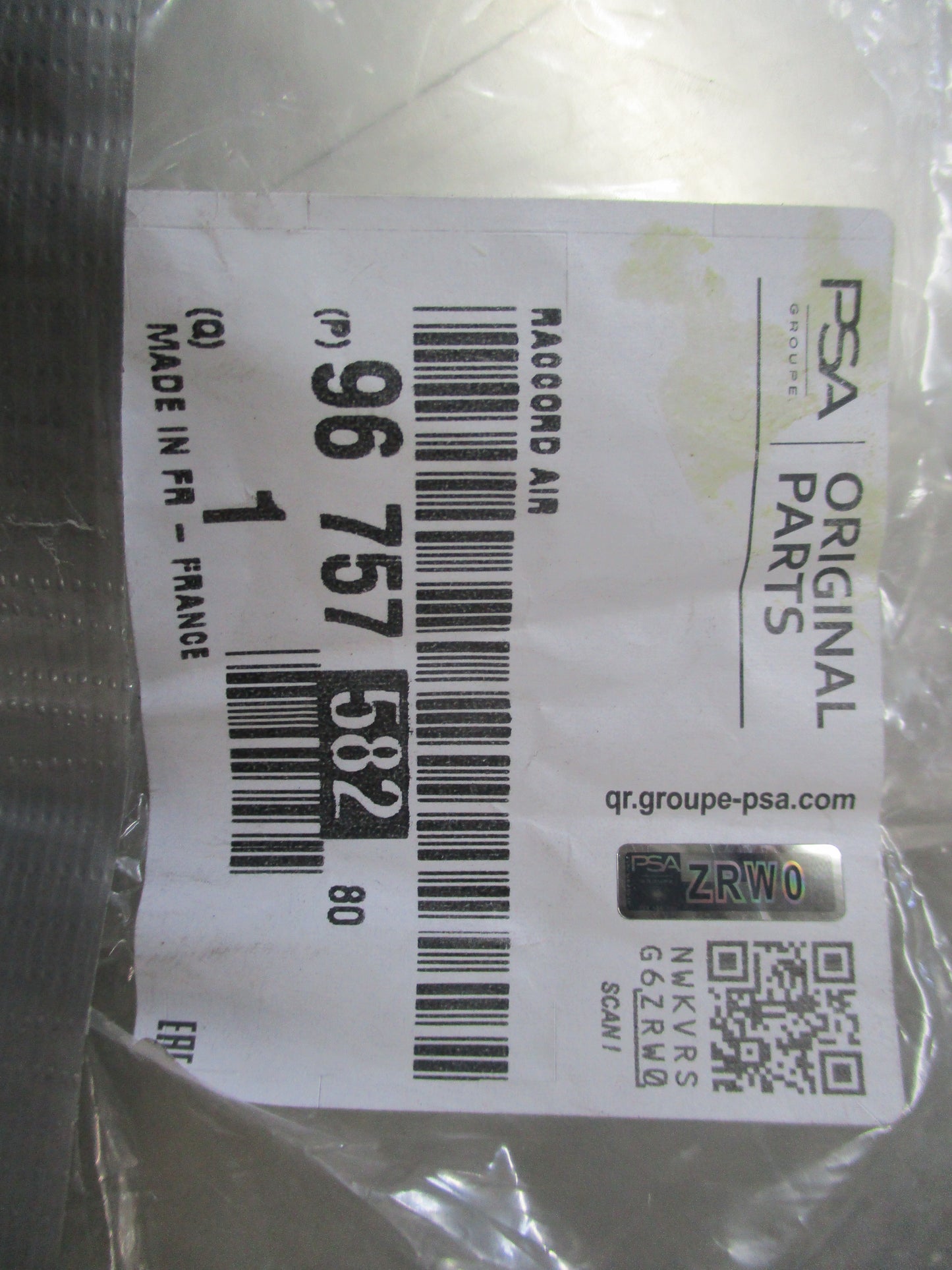 Citroen C5 Air Cross Genuine Diesel Turbo Side Air Union Assy New