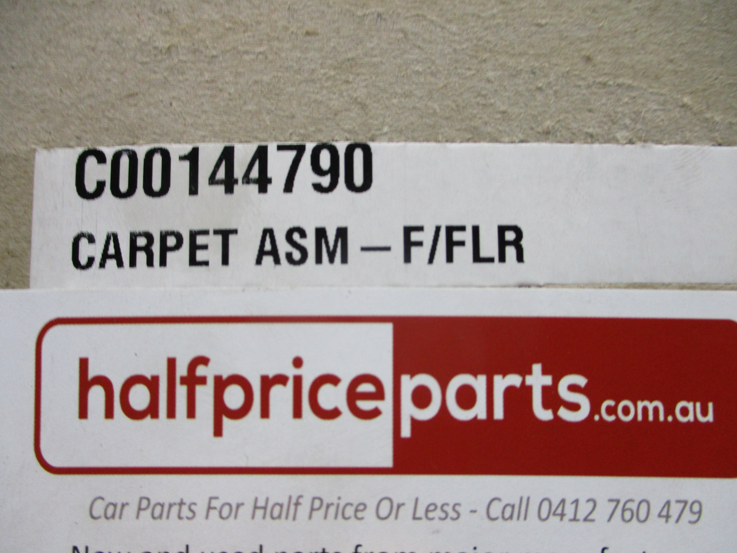 LDV G10 Genuine Front Floor Carpet (Gray) New Part